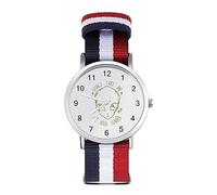 Don't Take Me to Your Leader, orologio sportivo per uomo e donna, cinturino in nylon, orologio analogico al quarzo, Stile:, regular, Cinturino
