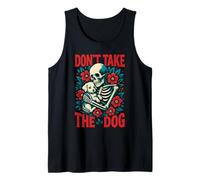 Don't Take The Dog, divertente rompicapo, gioco di parole, sarcasmo, cucciolo di scheletro Canotta