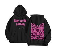 Don'T Take These Beautiful Things That I'Ve Got Preppy Felpe con cappuccio da donna Moda Grafica alla moda con cappuccio Top Carino Goth Casual Lettera Felpe con disegni Pullover Vestibilità ampia Y2K