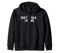 Don't Talk To Me Funny TV Watching Quote Felpa con Cappuccio