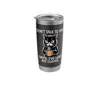 Don't Talk To Me Until I've Had My Coffee Bicchiere termico in acciaio inox doppia parete