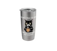 Don't Talk To Me Until I've Had My Coffee Bicchiere termico in acciaio inox doppia parete