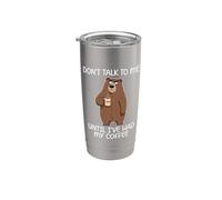 Don't Talk To Me Until I've Had My Coffee Bicchiere termico in acciaio inox doppia parete