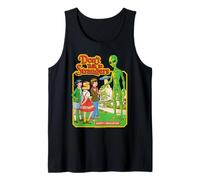 Don't Talk to Strangers Alien UFO Retro Funny Adult Humor Canotta