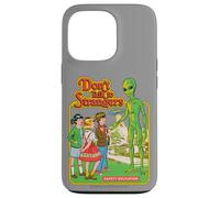 Don't Talk to Strangers Alien UFO Retro Funny Adult Humor Custodia per iPhone 13 Pro