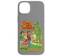 Don't Talk to Strangers Alien UFO Retro Funny Adult Humor Custodia per iPhone 14 Plus