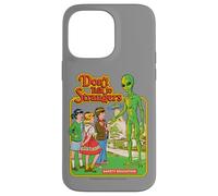 Don't Talk to Strangers Alien UFO Retro Funny Adult Humor Custodia per iPhone 14 Pro Max