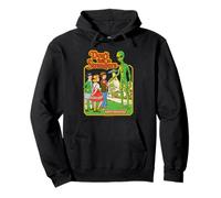 Don't Talk to Strangers Alien UFO Retro Funny Adult Humor Felpa con Cappuccio