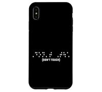 Don't Touch Braille Art Joke Dichiarazione Autismo Consenso Custodia per iPhone XS Max