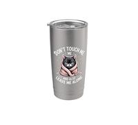 Don't Touch Me And Also Leave Me Alone Introverso |- Bicchiere termico in acciaio inox doppia parete