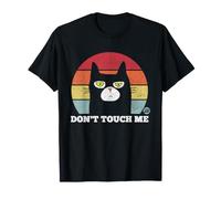 Don't Touch Me Funny Cat Maglietta