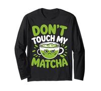 Don't Touch My Matcha Amante del tè Verde ICES Matcha Latte Maglia a Manica