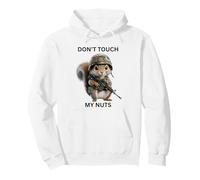Don't Touch My Nuts - Scoiattolo con Vestito Militare Felpa con Cappuccio