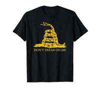 Don't' Tread On Me Camicie Da Uomo Gadsden Bandiera Giallo Serpente Maglietta
