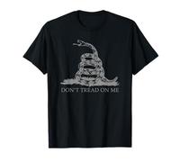 Don't' Tread On Me Camicie Da Uomo Gadsden Bandiera Grigio Serpente Maglietta