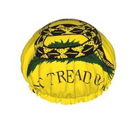 Dont Tread On Me Cuffia da doccia da donna, cuffia da bagno elastica e riutilizzabile, cuffia da doccia a doppio strato impermeabile, cuffie da doccia da bagno
