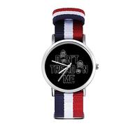 Don't Tread On Me - Orologio da polso al quarzo, con numeri arabi, cinturino regolabile, unisex, personalizzabile, Stile:, regular, MHXYZHW