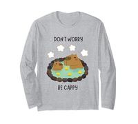 Don't Worry Be Cappy Capybara Relax Maglia a Manica