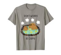 Don't Worry Be Cappy Capybara Relax Maglietta