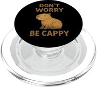 Don't Worry Be Cappy Funny Capybara Retro Animal Lover PopSockets PopGrip per MagSafe