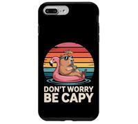 Don't Worry Be Capy Vintage Tramonto Amore Capybara Retro Custodia per iPhone 7 Plus/8 Plus