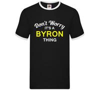 Don'T Worry È Byron Cosa - Uomo Suoneria - Cognome Personalizzato Nome Famiglia