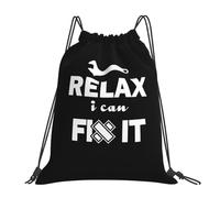Don'T Worry I Can Fix It Uomo Donna Sacca Sportiva Pieghevole Borsa Con Coulisse Resistente Zaino Con Coulisse Per Scarpe Nuoto Yoga