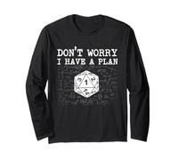 Don't Worry I Have A Plan - Rpg Giochi da Tavolo D20 da Tavolo Maglia a Manica