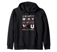Don't Worry I'm Beside You Minimalist Modern Felpa con Cappuccio