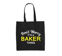 Don'T Worry It's A Baker Cosa - Borsa Tote IN Tela - Cognome Custom Nome