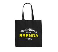 Don'T Worry It's A Brenda Cosa - Borsa Tote IN Tela - Cognome Custom Nome Family