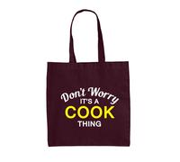 Don'T Worry It's A Cook Cosa - Borsa Tote IN Tela - Cognome Custom Nome Famiglia