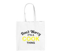 Don'T Worry It's A Cook Cosa - Borsa Tote IN Tela - Cognome Custom Nome Famiglia