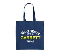 Don'T Worry It's a Garrett Cosa - Borsa Tote IN Tela - Cognome Custom Nome