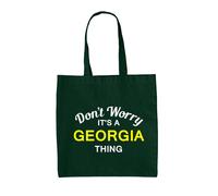 Don'T Worry It's A Georgia Cosa - Borsa Tote IN Tela - Cognome Custom Nome