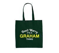 Don'T Worry It's A Graham Cosa - Borsa Tote IN Tela - Cognome Custom Nome Family