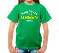 Don'T Worry It's a Green Cosa T-Shirt - Cognome Custom Nome Family