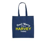 Don'T Worry It's A Harvey Cosa - Borsa Tote IN Tela - Cognome Custom Nome Family