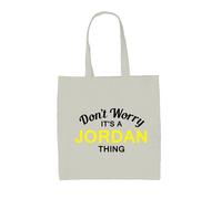 Don'T Worry It's A Jordan Cosa - Borsa Tote IN Tela - Cognome Custom Nome Family