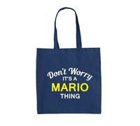 Don'T Worry It's A Mario Cosa - Borsa Tote IN Tela - Cognome Custom Nome