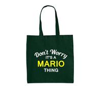 Don'T Worry It's A Mario Cosa - Borsa Tote IN Tela - Cognome Custom Nome