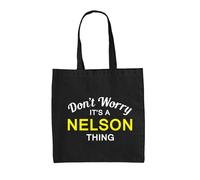 Don'T Worry It's A Nelson Cosa - Borsa Tote IN Tela - Cognome Custom Nome Family