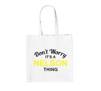 Don'T Worry It's A Nelson Cosa - Borsa Tote IN Tela - Cognome Custom Nome Family