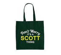 Don'T Worry It's A Scott Cosa - Borsa Tote IN Tela - Cognome Custom Nome