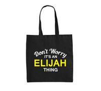 Don'T Worry It's An Elia Cosa - Borsa Tote IN Tela - Cognome Custom Nome