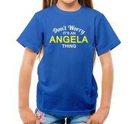 Don'T Worry It's Un Angela Cosa T-Shirt - Cognome Custom Nome Famiglia