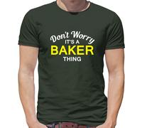 Don'T Worry It's Un Baker Cosa T-Shirt - Cognome Custom Nome Famiglia