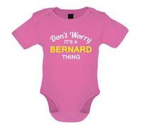 Don'T Worry It's Un Bernard Cosa Bambino T-Shirt Body Cognome Custom Famiglia