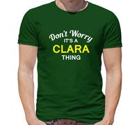 Don'T Worry It's Un Clara Cosa T-Shirt - Cognome Custom Nome Famiglia