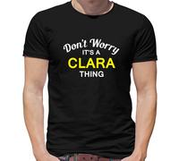 Don'T Worry It's Un Clara Cosa T-Shirt - Cognome Custom Nome Famiglia